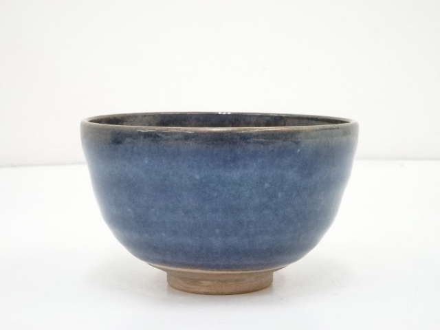 京焼　林山造　海鼠釉茶碗